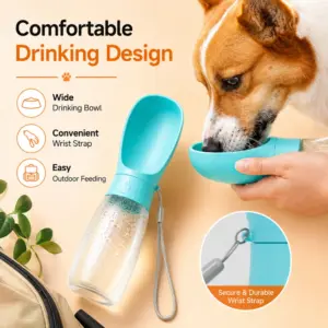 garrafa de água portátil para cães e gatos