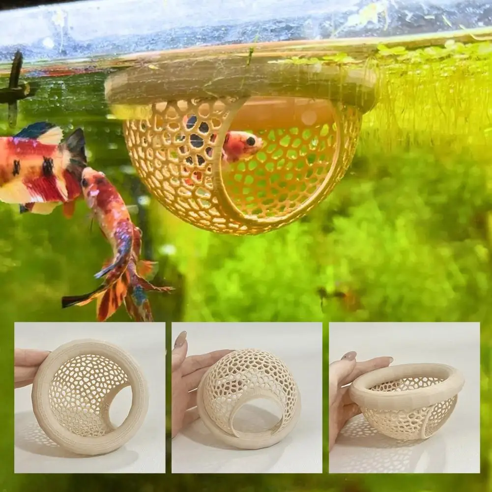 Abrigo Flutuante para Aquário 3 em 1 para Peixes e Camarões de ABS - Imagem 2