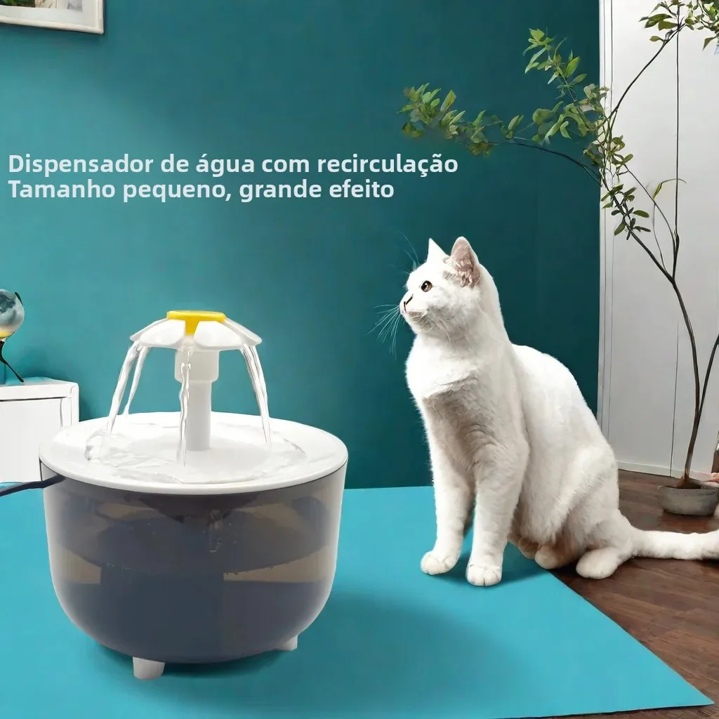 Bebedouro Automático USB para Gatos 1.2L com Fonte de Água Silenciosa - Image 2