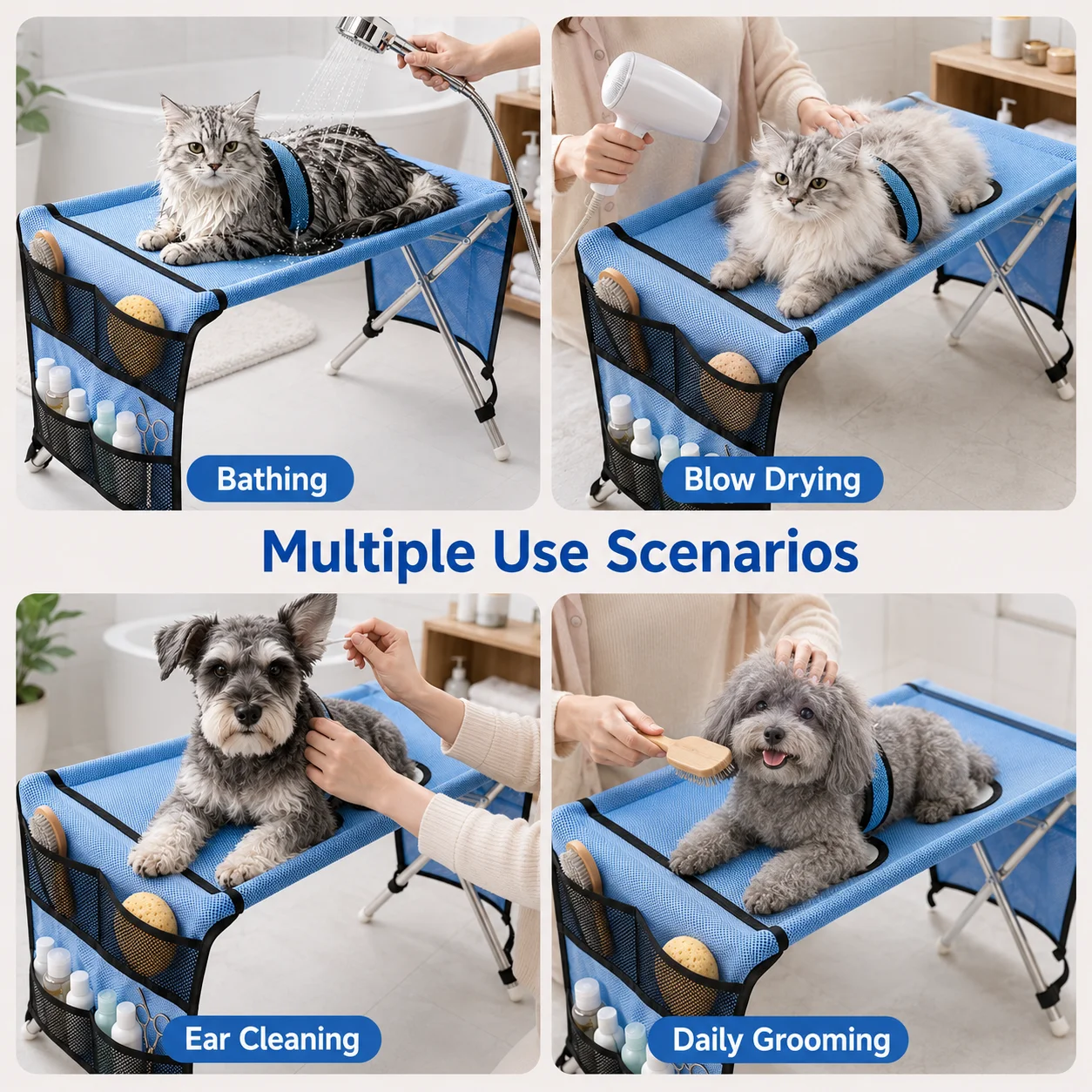 Mesa de Tosa para Cães e Gatos Pequenos Dobrável - Imagem 4