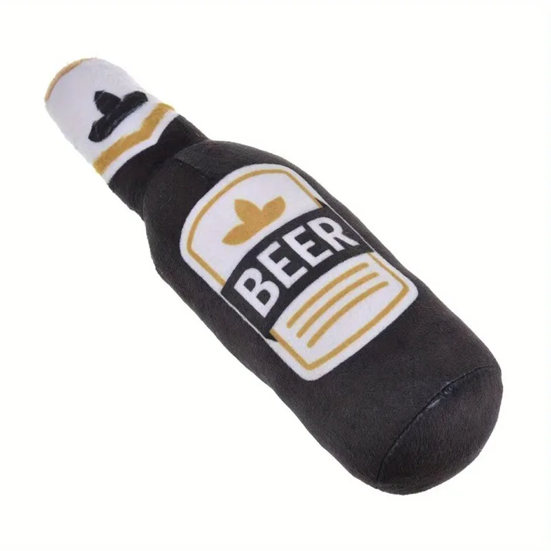 Brinquedo Garrafa de Cerveja para Cães com Som para Mastigar - Imagem 6