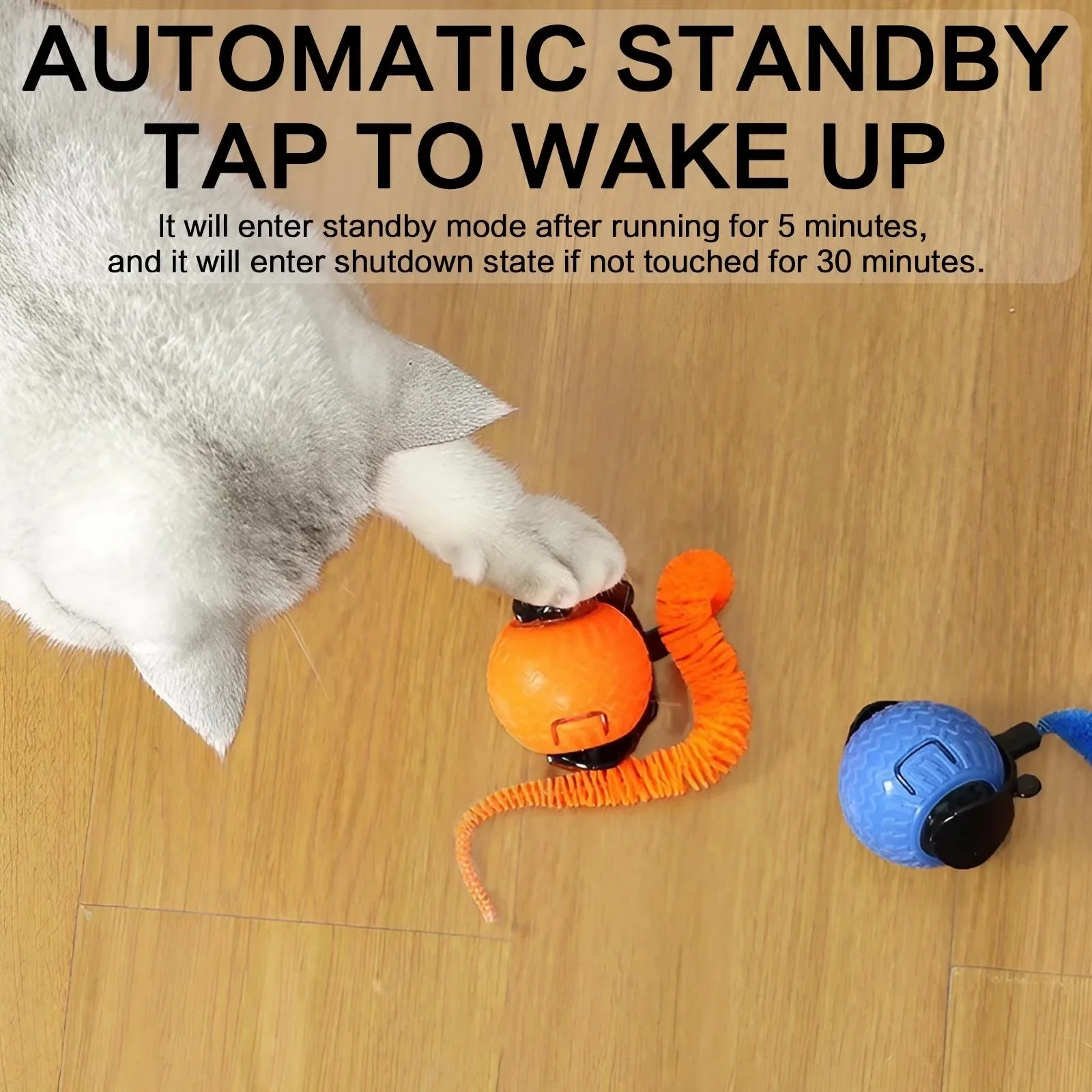 Bola Interativa para Gatos com Rotação Automática e LED - Imagem 5