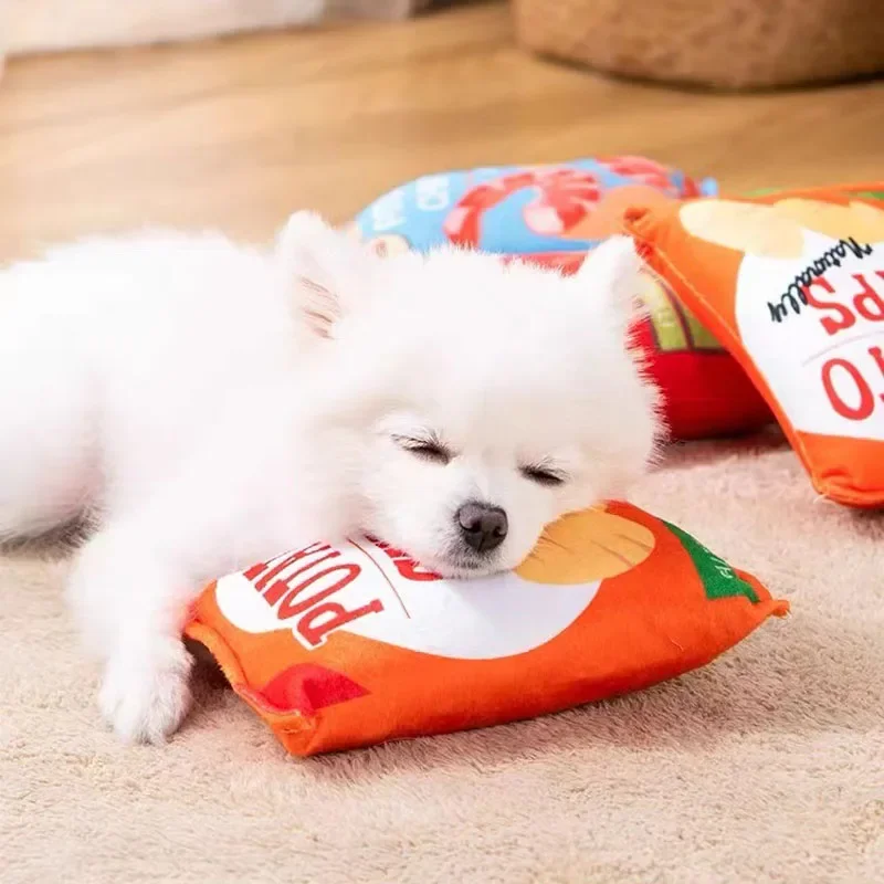 Brinquedo de Pelúcia para Cães Pequenos e Médios com Apito Interno - Imagem 2
