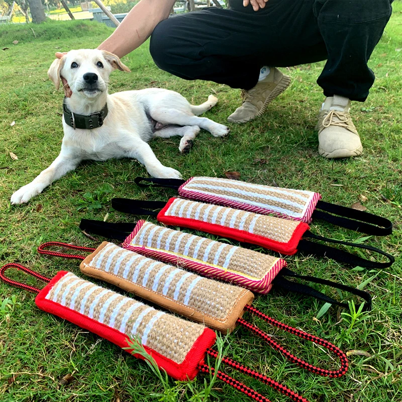 brinquedo cabo de guerra juta para cães
