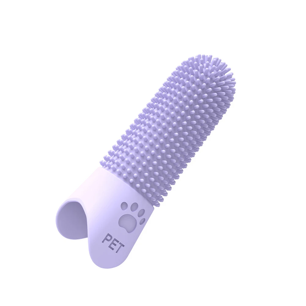 Escova de Dentes de Dedo para Cães e Gatos de Silicone Macio - Imagem 5