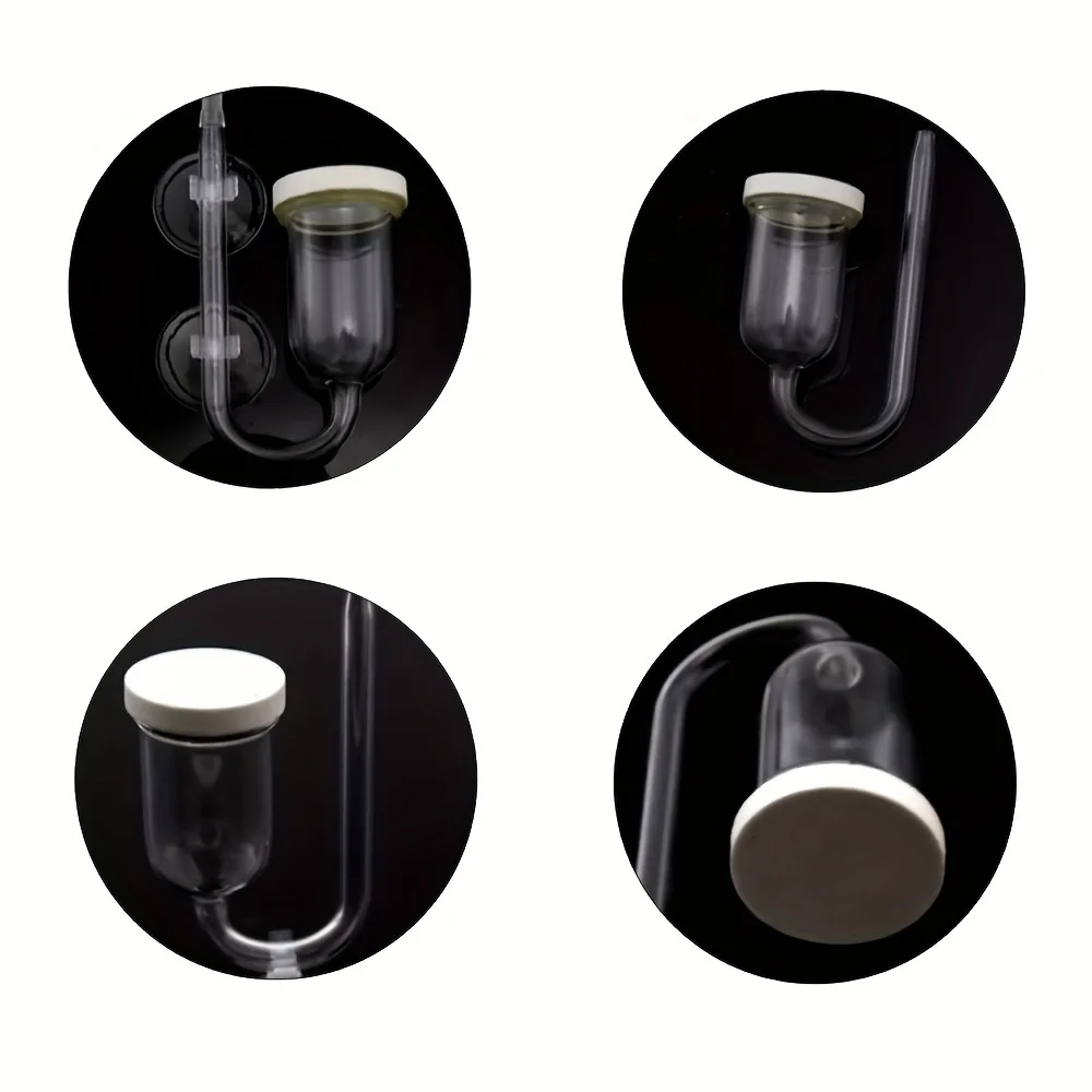 Difusor de CO2 de Vidro para Aquário com Ventosa e Contador de Bolhas - Imagem 6