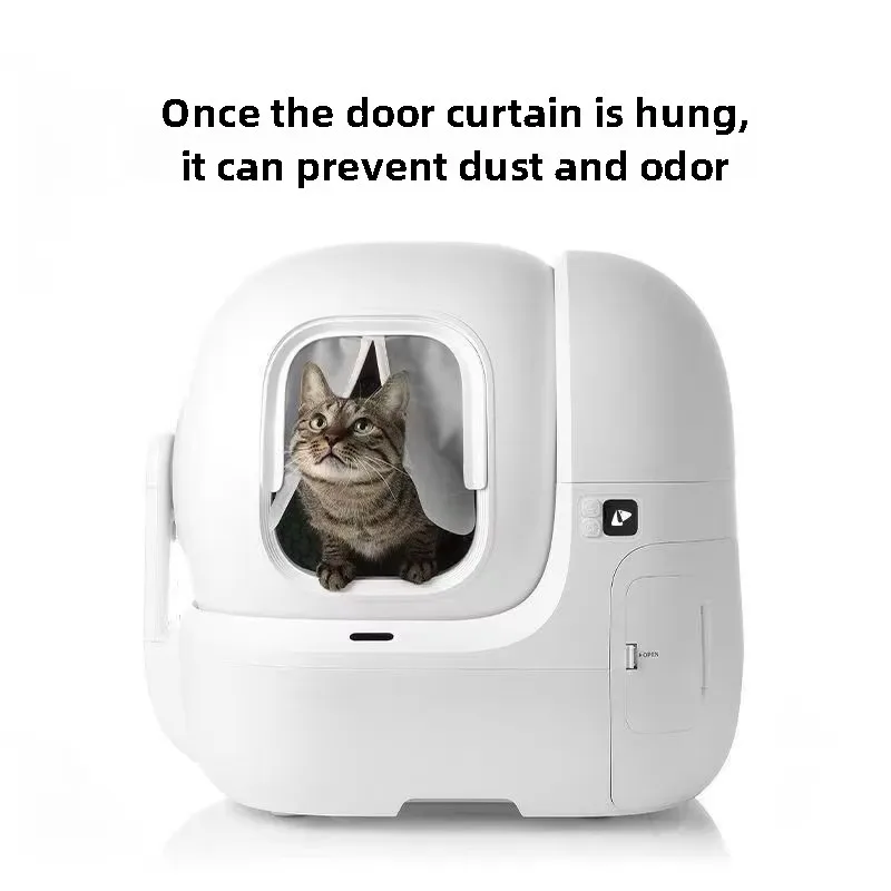 Cortina de Porta Magnética Petkit para Caixa de Areia Gatos à Prova de Poeira - Imagem 6