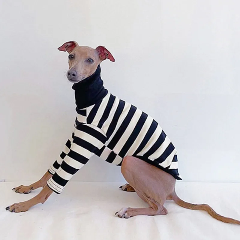 Camisa Listrada para Cães e Gatos de Pequeno Porte - Image 3