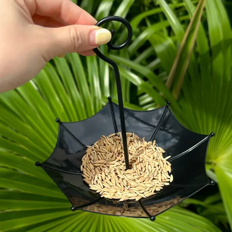 Alimentador de Pássaros Suspenso para Beija-flores de Ferro com Bandeja - Imagem 5