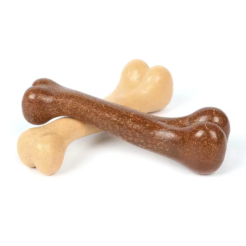 Brinquedo Mastigável para Cães Sabor Bacon Formato Osso Resistente - Image 3