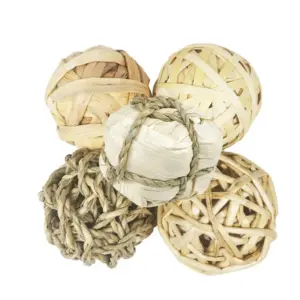 brinquedo bola de grama para coelhos