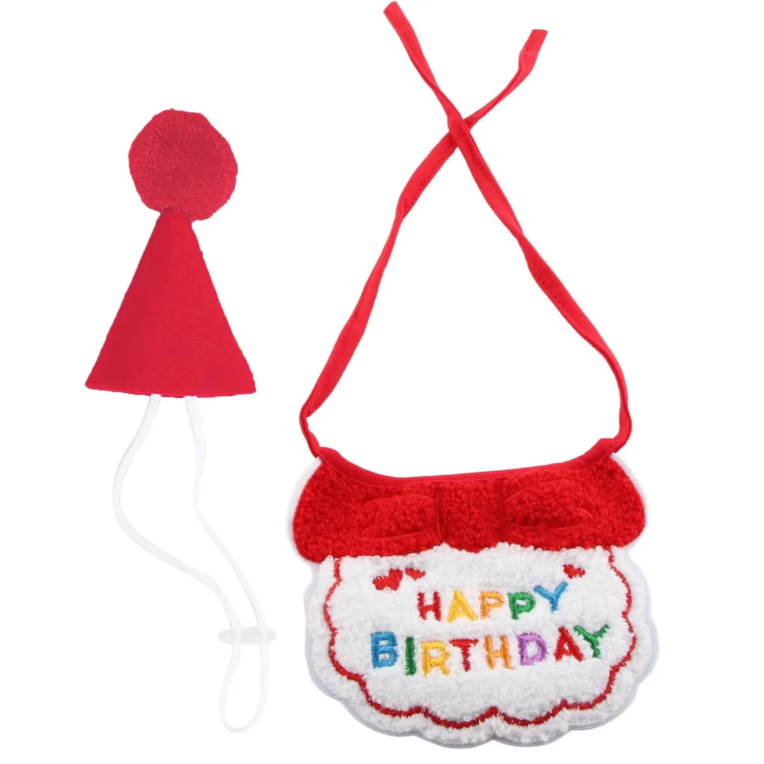 Bandana e Chapéu de Aniversário para Gato e Cão, 2 Peças - Image 2