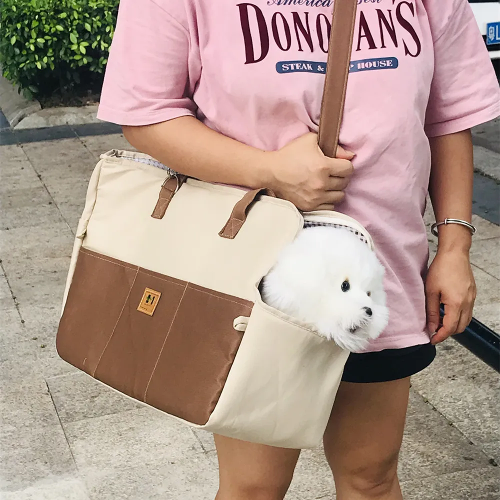 Bolsa de Transporte para Cães e Gatos Pequenos 41x31x19 cm com Alça - Imagem 3