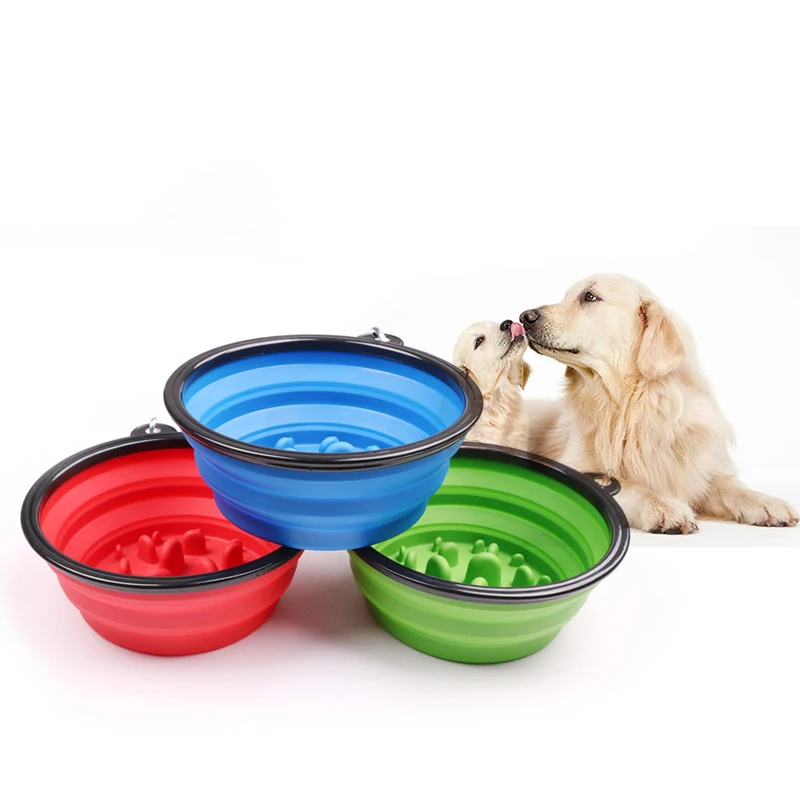 Tigela de Alimentação Lenta para Cães e Gatos Dobrável Portátil - Image 3