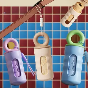 dispensador portátil para sacos de cocô de cães