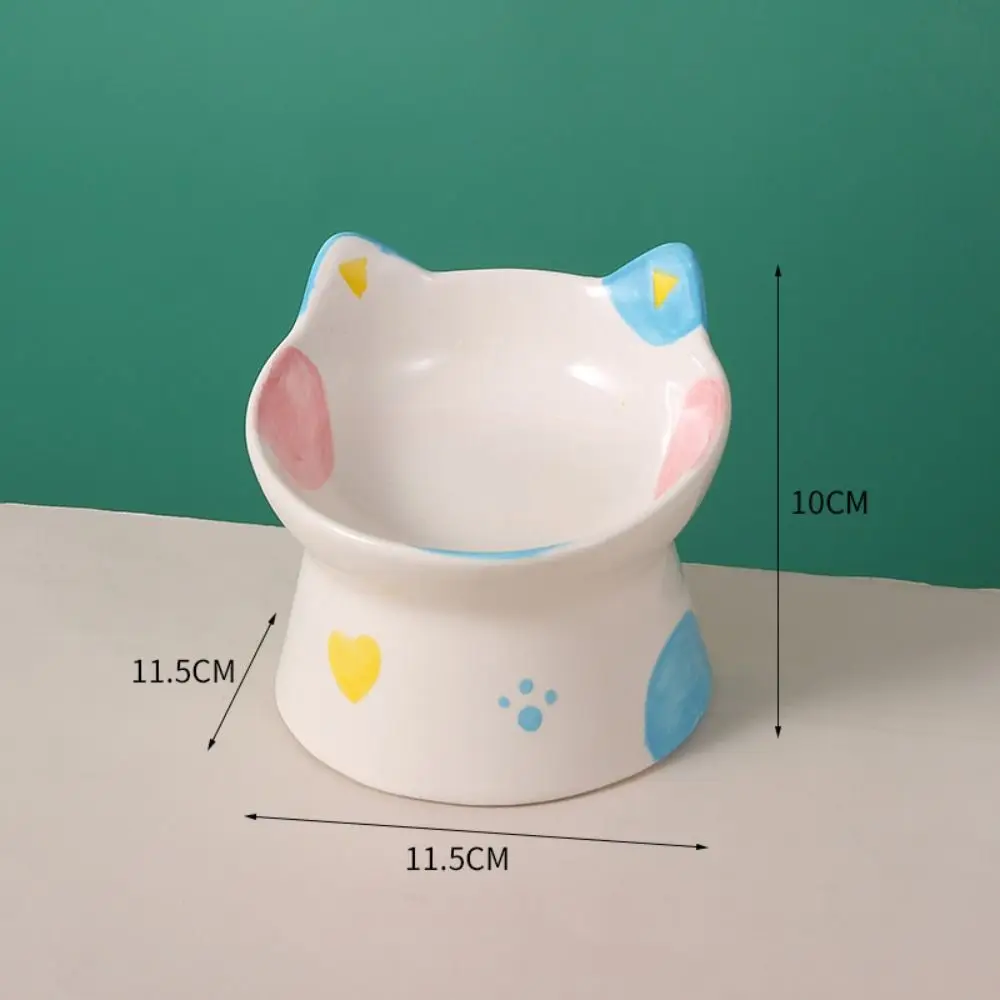 Tigela Elevada para Gatos de Cerâmica 15° Antiderrapante - Imagem 3