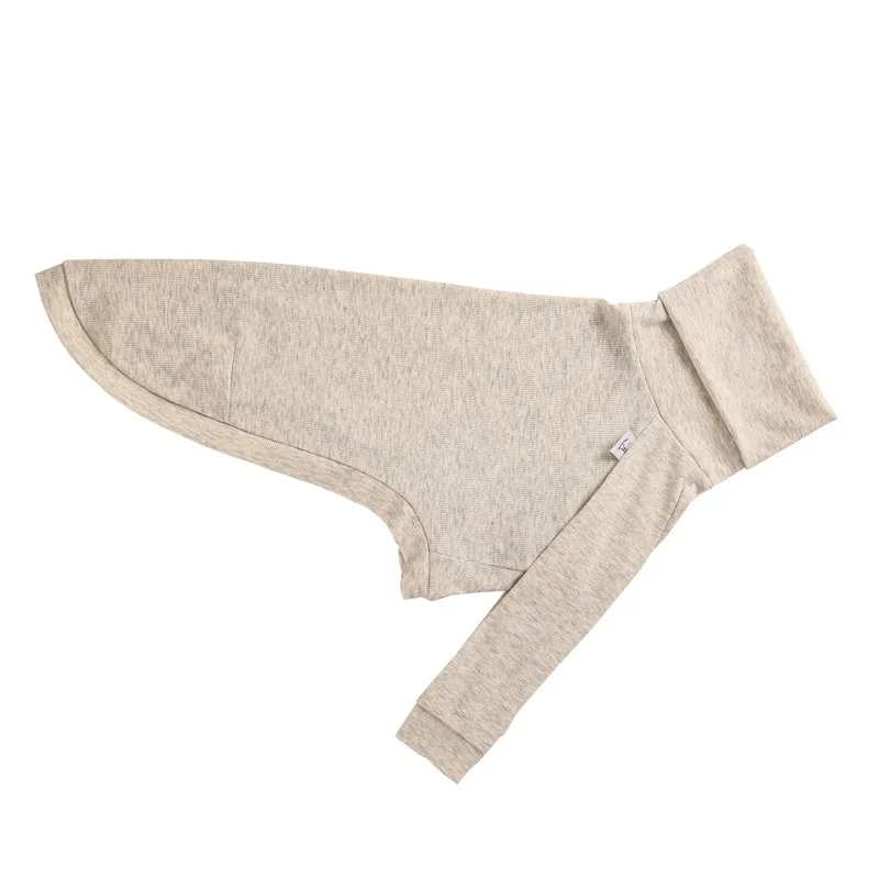 Roupa Biped Algodão Cinza para Whippet e Galgo Italiano - Image 6