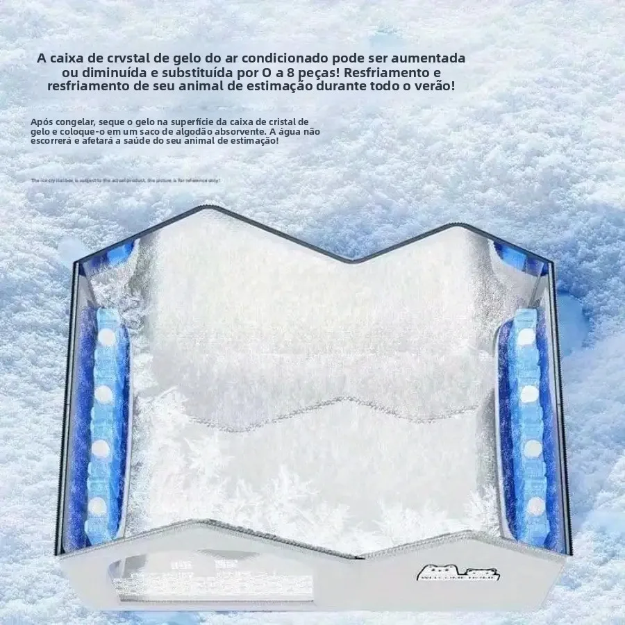 Cama Gelada para Cães e Gatos Pequenos com Ferramenta de Refrigeração - Imagem 6