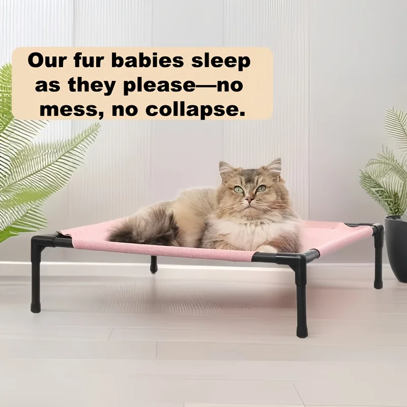 Cama Elevada para Cães e Gatos Dobrável e Lavável - Image 5
