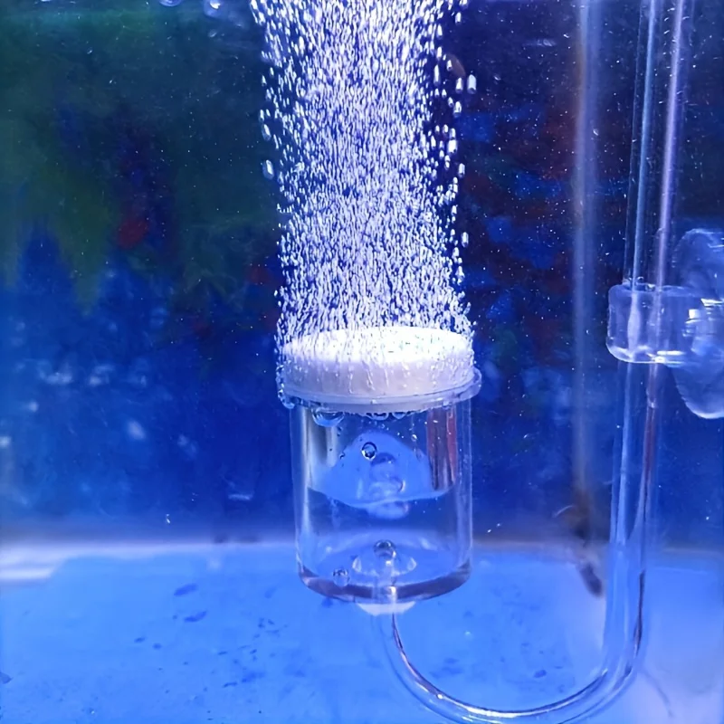 difusor de CO2 de vidro para aquário