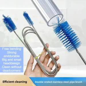 escova de limpeza para aquário de aço inoxidável