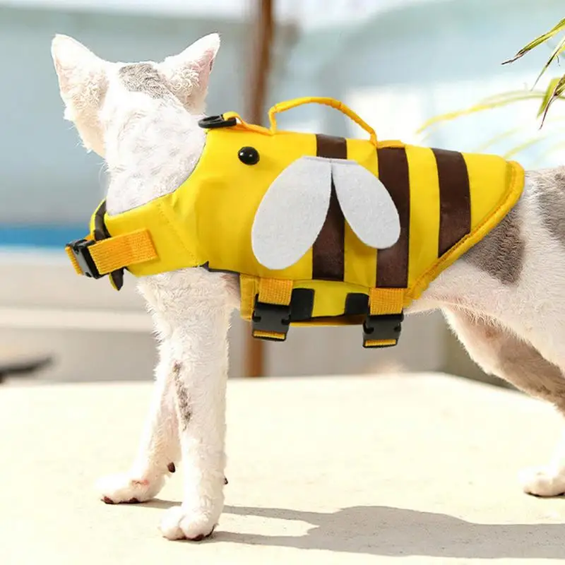 Colete Salva-Vidas para Cães Ajustável com Alça e Liberação Rápida - Imagem 4
