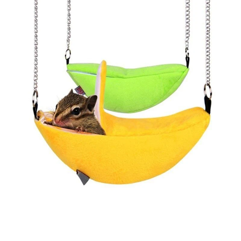 Ninho de Pelúcia para Hamster em Formato de Banana 20x6,5 cm - Imagem 3