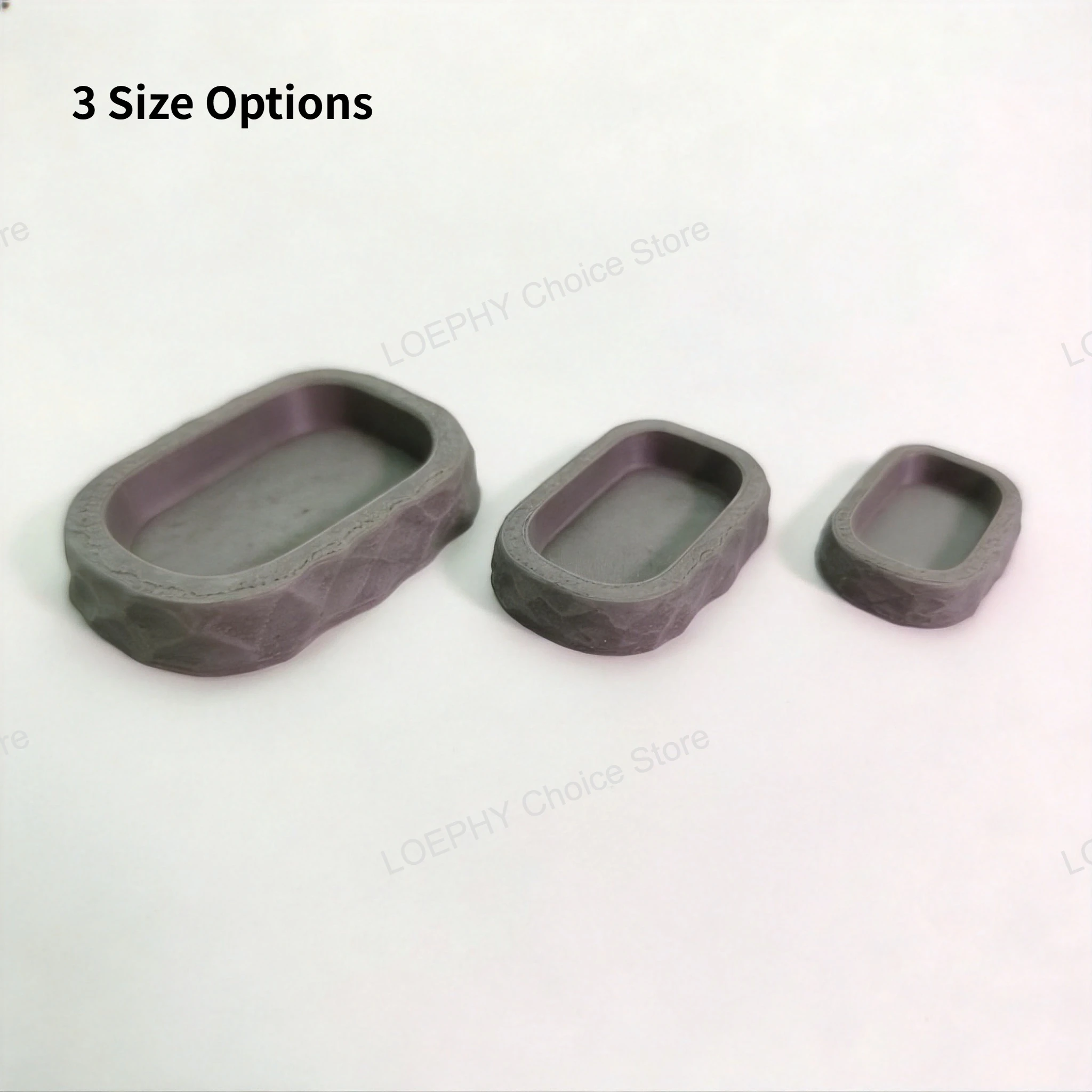 Prato de Água para Répteis Estilo Pedra de PETG com Borda Lisa - Imagem 6