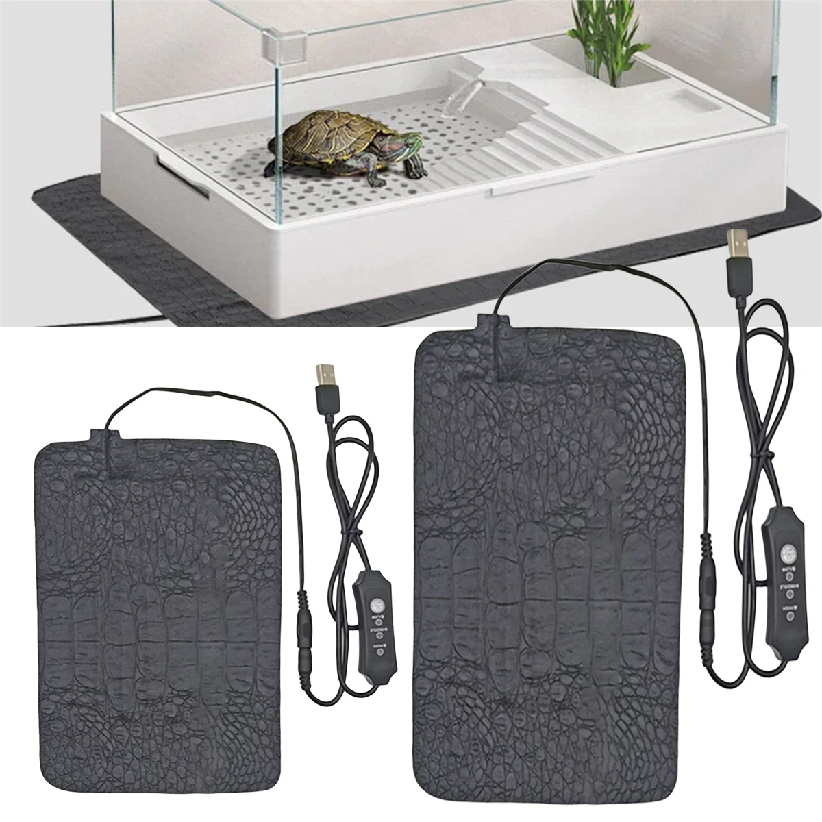tapete aquecedor para répteis USB