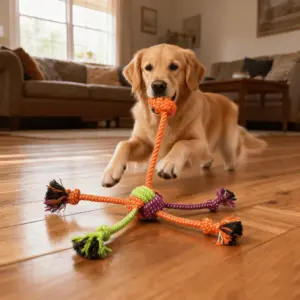 brinquedo de corda para cães resistente à mordida