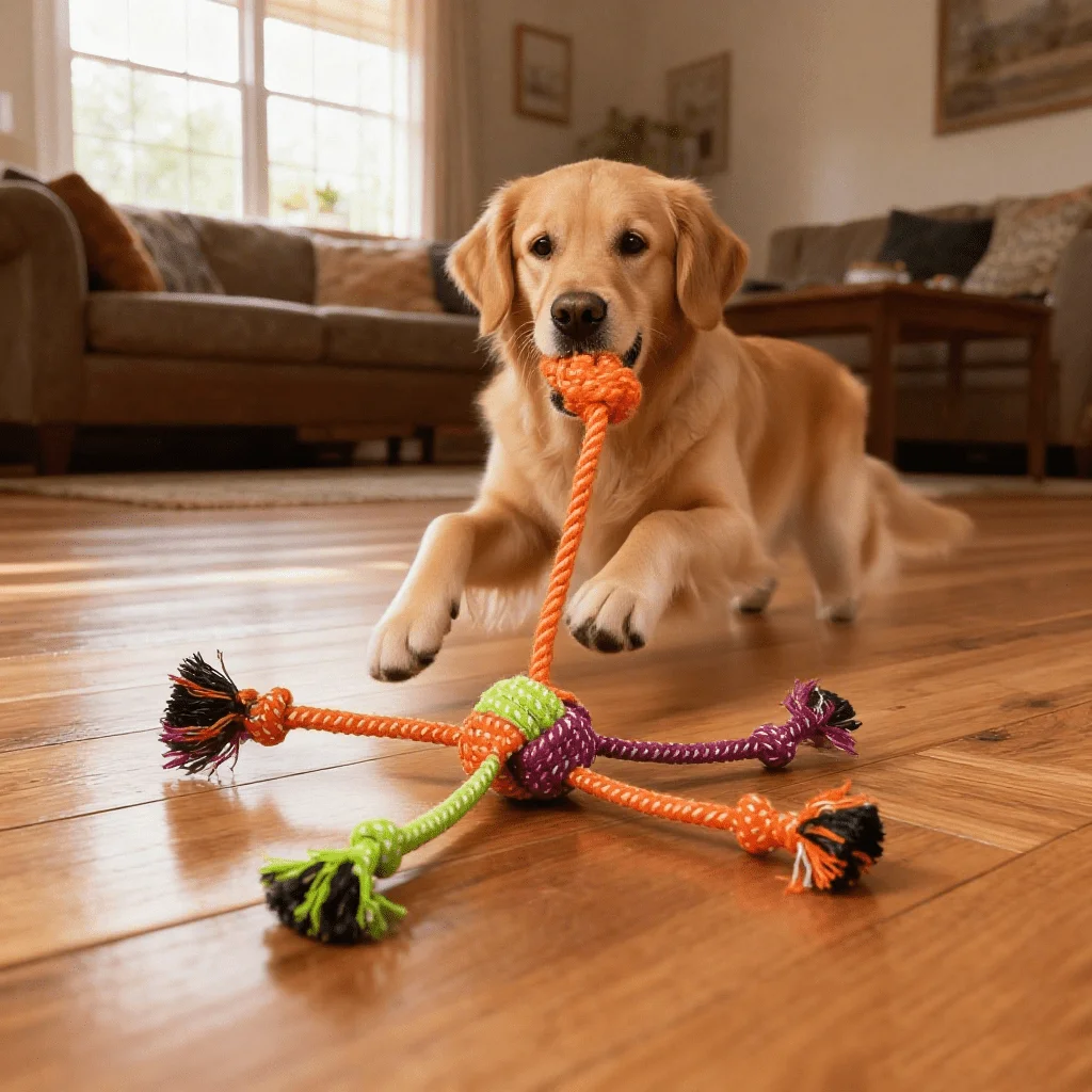 brinquedo de corda para cães resistente à mordida