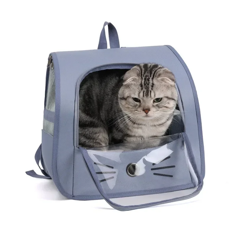 Mochila de Transporte para Gatos e Cães Pequenos Respirável - Imagem 4