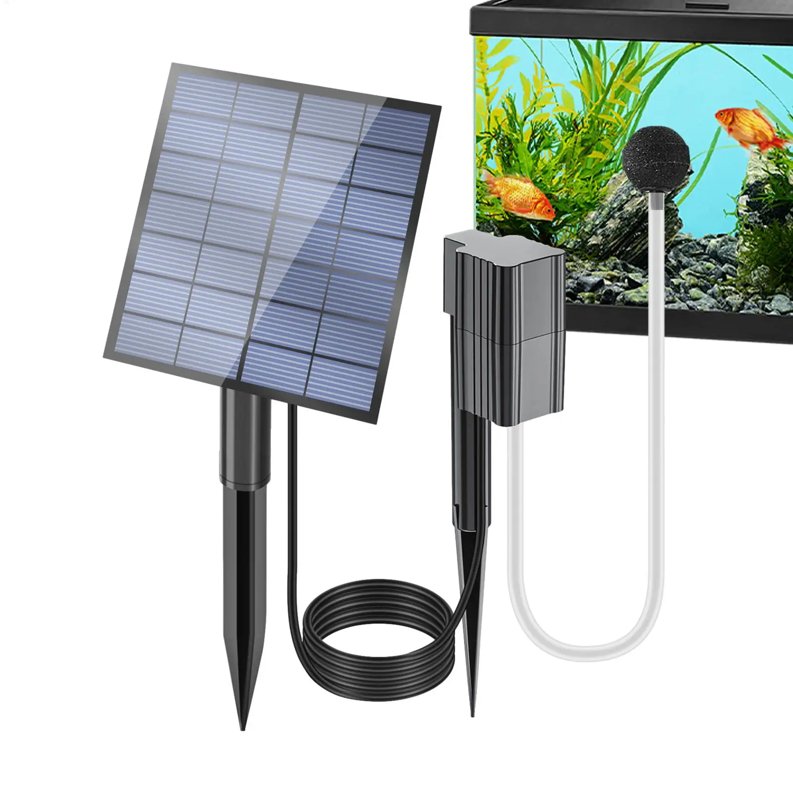 Aerador Solar para Lagos e Aquários com Vazão de 0,6 L/min - Imagem 2