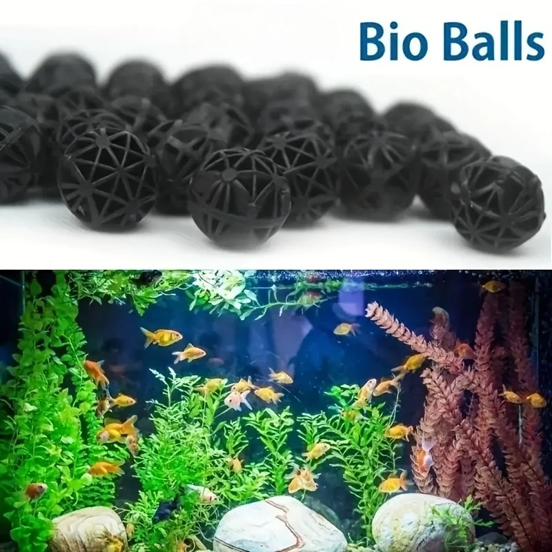 Bolas Biológicas para Aquário e Lagos 100pcs de PP para Filtração - Imagem 3