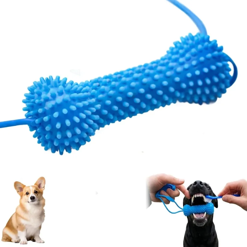 Brinquedo Interativo para Cães com Ventosa e Corda de Puxar - Imagem 3