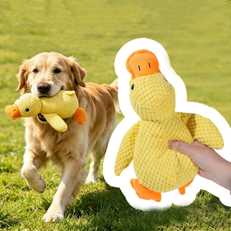 Brinquedo Molar para Cães Pequenos Pato Amarelo Interativo - Imagem 2