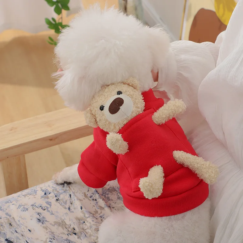 Suéter de Urso para Cães Pequenos e Gatos de Outono e Inverno - Imagem 6