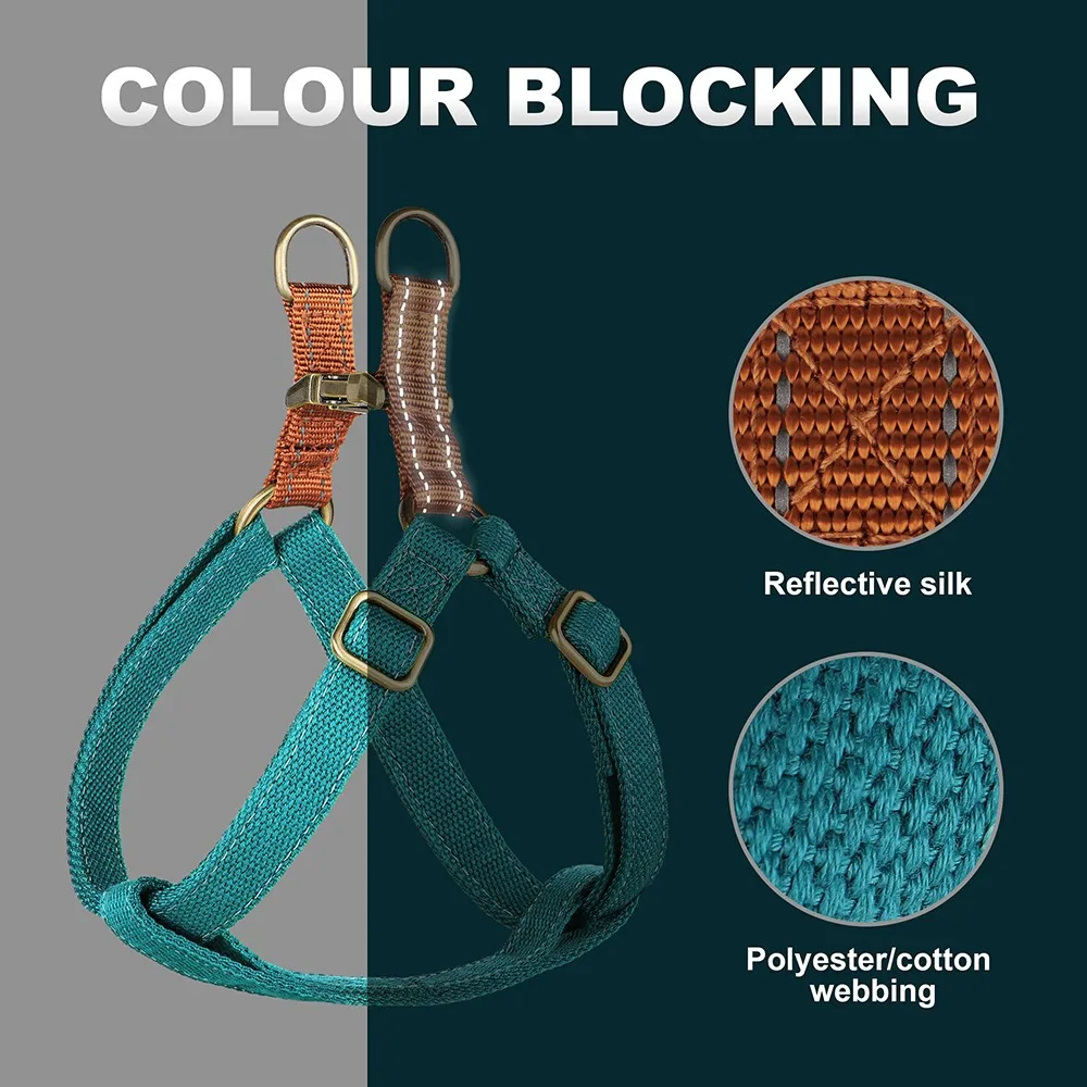 Coleira Peitoral Refletiva de Nylon para Cães com Alças Ajustáveis - Image 3