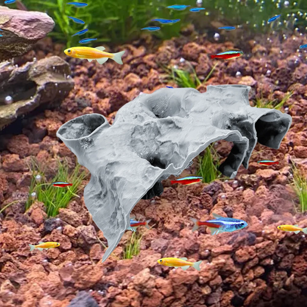 Túnel Caverna para Aquário Impresso 3D Decorativo para Peixes - Imagem 4