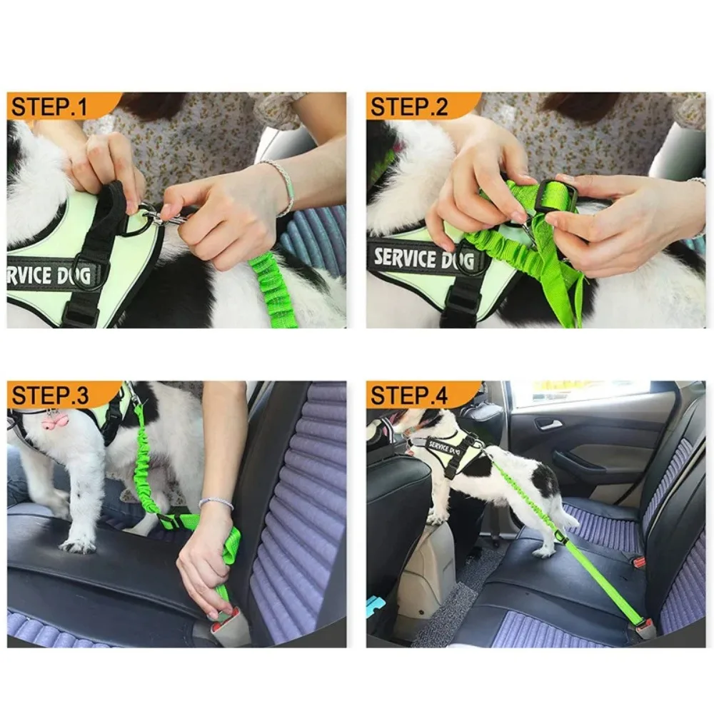 Cinto de Segurança para Cães de Nylon Ajustável com Cinto Refletivo - Imagem 5