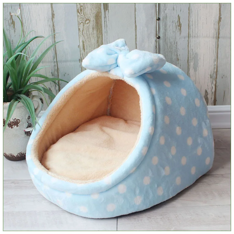 Cama Toca para Cães e Gatos de Pelúcia com Almofada Removível - Image 2
