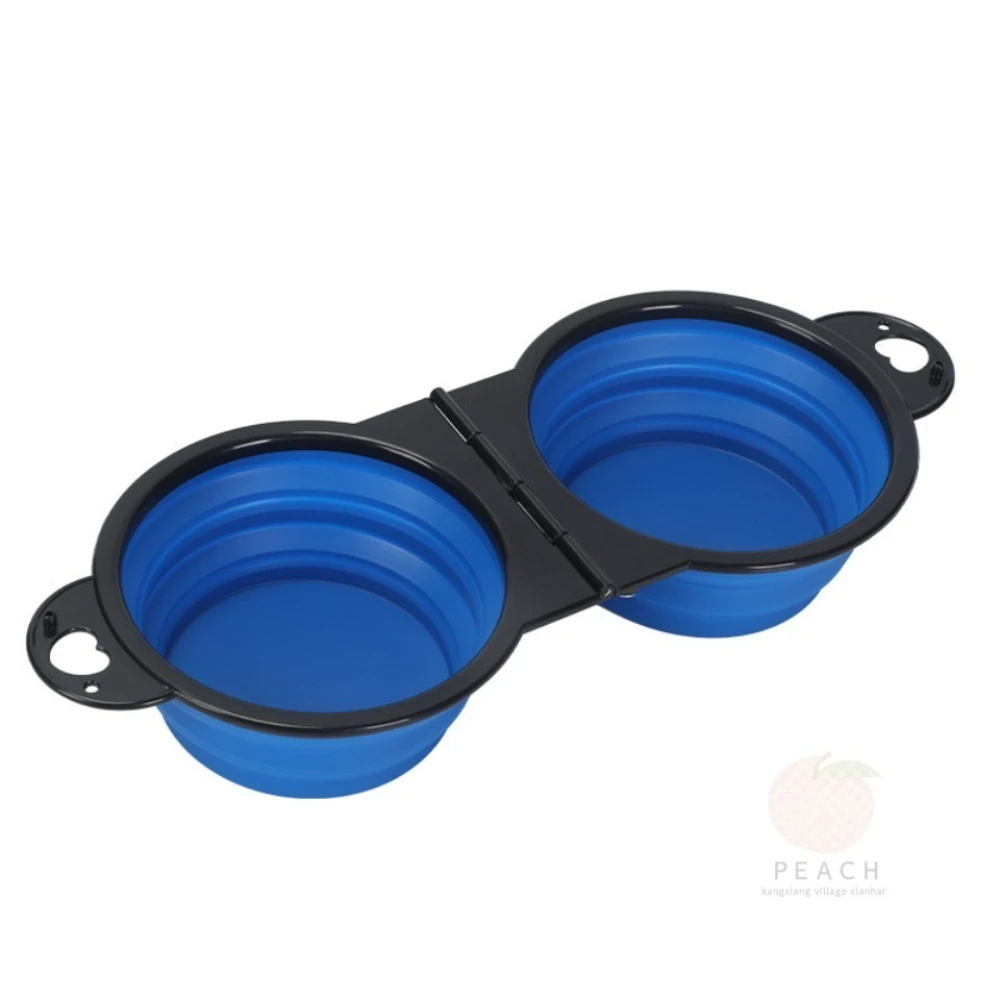 Tigela Dupla Dobrável para Cães e Gatos Portátil para Viagem - Image 2