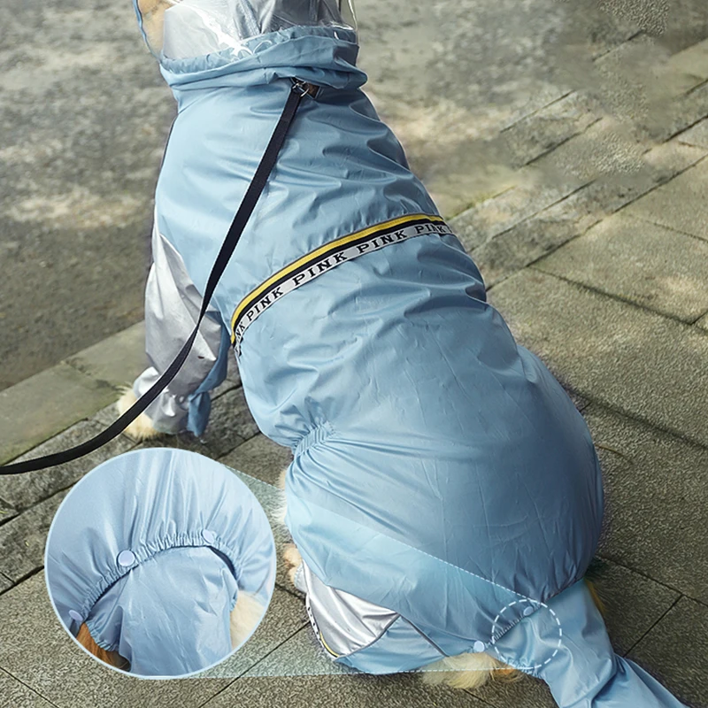 Capa de Chuva para Cães Grandes com Tiras Reflexivas - Imagem 4