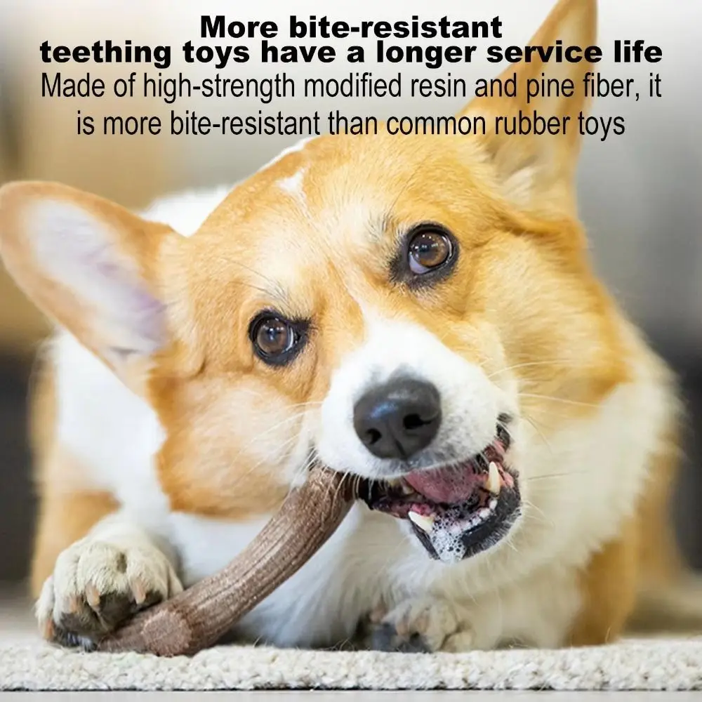 Brinquedo Mastigável para Cães de Madeira com 18,4 cm para Mastigadores Agressivos - Imagem 3