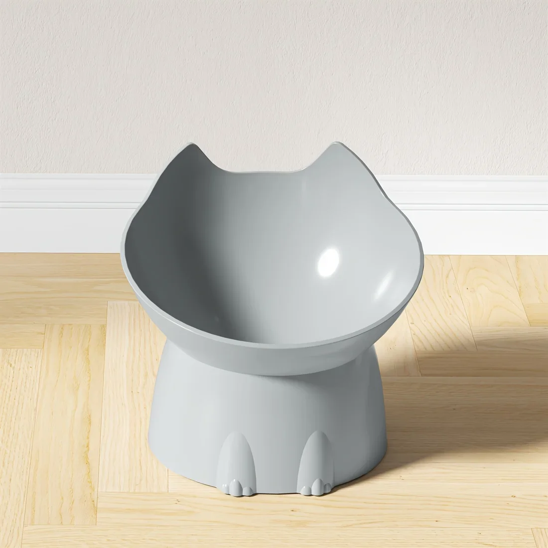 Tigela Elevada para Gatos com Borda Inclinada Anti-Tombamento - Imagem 3