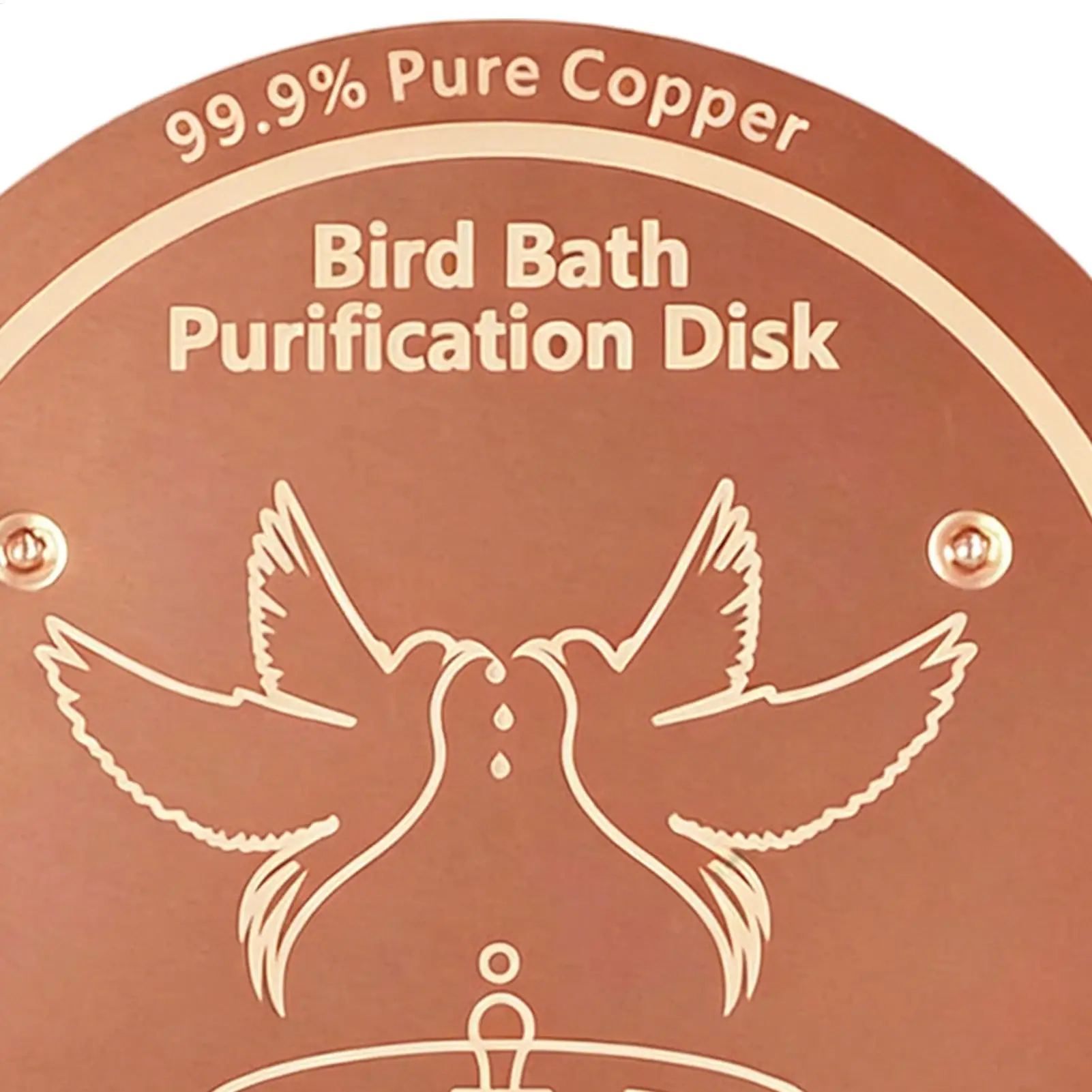 Disco de Cobre para Bebedouro de Pássaros Purificador de Água - Imagem 5