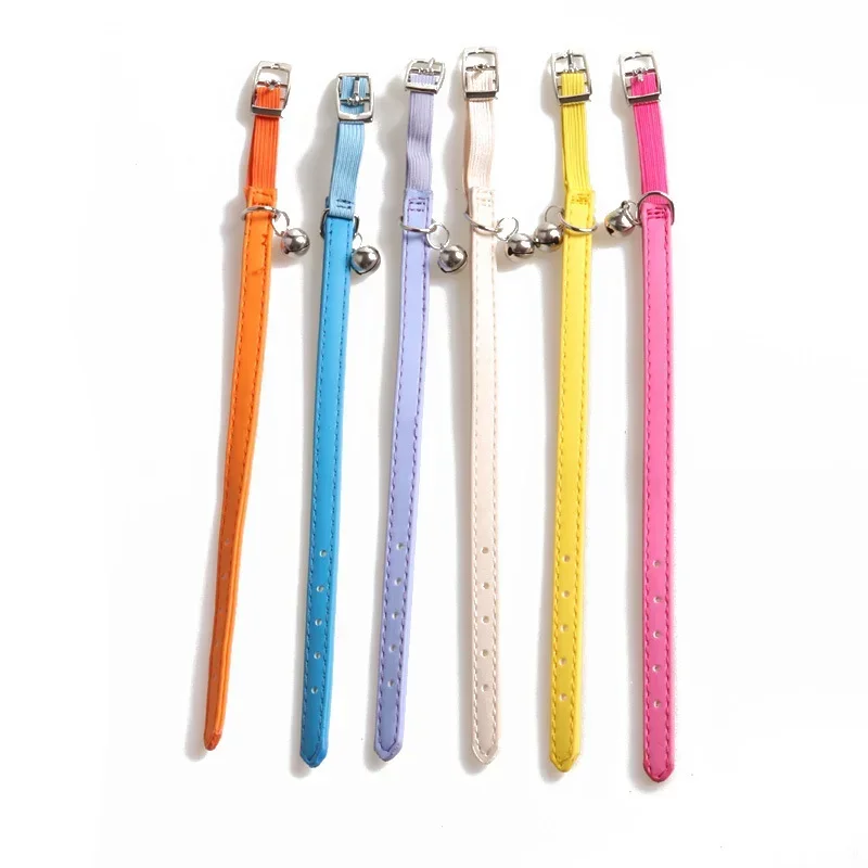 Coleira para Gatos e Cãezinhos de PU Ajustável com Sino - Image 4