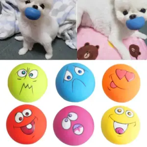bola de borracha para cães com som