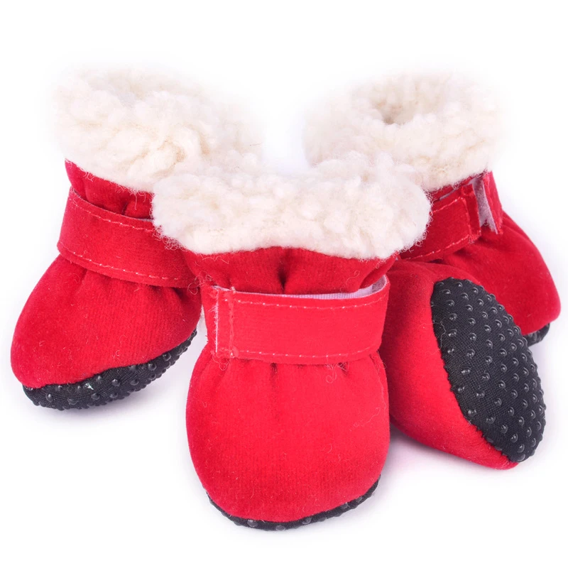 Botas de Neve para Cães Pequenos Impermeáveis Antiderrapantes 4 pçs - Imagem 3