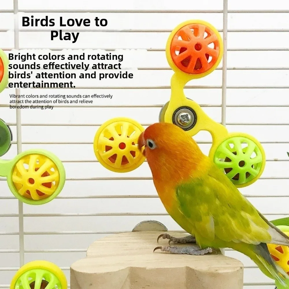 Brinquedo Giratório para Papagaios de Plástico com Instalação Fácil - Imagem 6